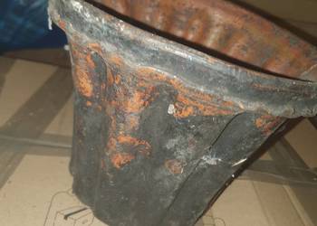Stara Forma Do Babki Doniczka Kamionkowa Ceramiczna Antyk Glina Karbowana
