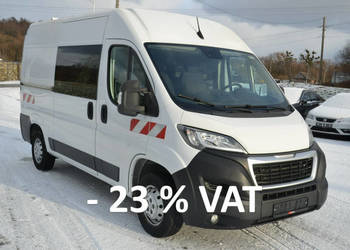 Peugeot Boxer FAKTURA VAT* L2H2* brygadówka 6-miejsc* niski przebieg* ICDa…