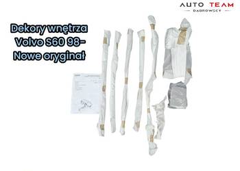 Dekory listwy ozdobne wnętrza komplet Volvo S80 I 1998–2006 nowy oryginał