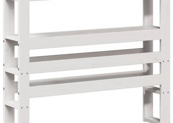 Wezgłowie do łóżka z półkami białe 90 cm drewno sosnowe WM-850897