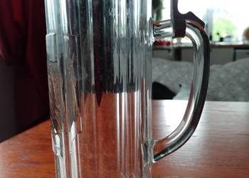 Kufel szklany z pokrywą, 0.5 L.