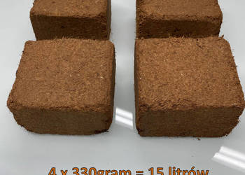 Torf / włókno kokosowe, 330g / 4L x 4 Najkorzystniej. Idealne do terrarium
