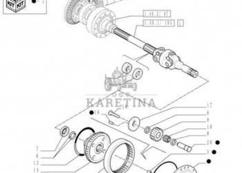 New Holland T6090 T6070 Element nośny planetary gear 87681965