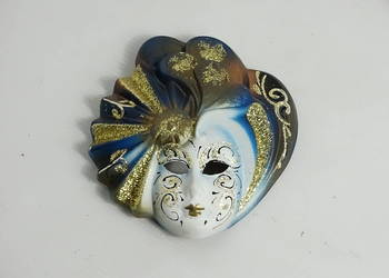 Wenecka maska ceramiczna ścienna / ozdobna – Hand Made in Venice Certyfikat