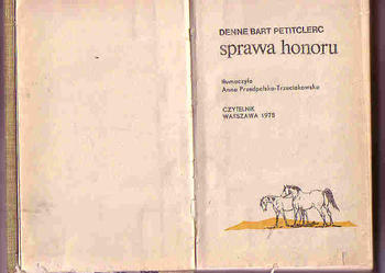 (3787) SPRAWA HONORU – DENNE BART PETITCLERC.