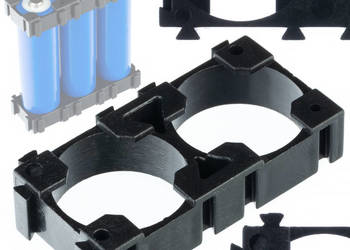 Obudowa do Pakietowania 1x2 | Na 2 Ogniwa 18650, Plastik