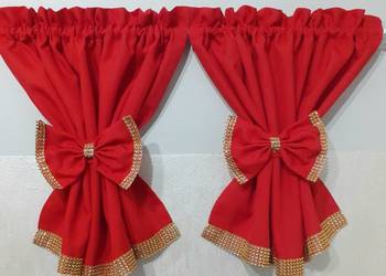 Zazdroski czerwone ze złotem 2 sztuki