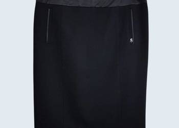 Damska spódnica klasyczna ołówkowa czarna Salko 40/L