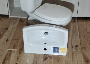 Umywalka Cersanit i WC kompakt. Nowe komplet
