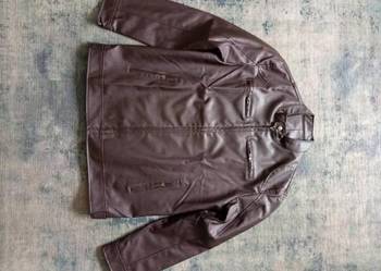 Kurtka męska skóra ekologiczna 2XL ciemny brąz