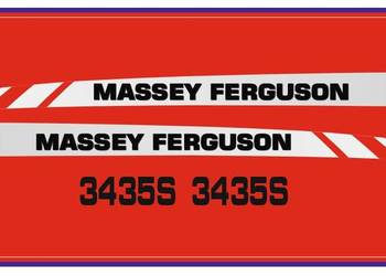 Naklejki Massey Ferguson 3435S Ciągnik Traktor nalepki Komplet