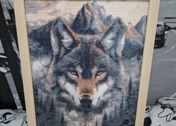 Obraz diamentowy handmade wilk