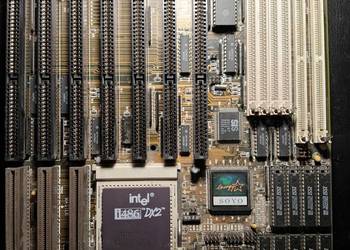 Płyta głowna Soyo z procesorem 486DX2 66Mhz.