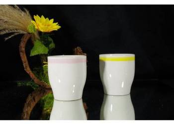 Chodzież – 2 porcelanowe kubeczki / czarki – PRL, Made in Poland