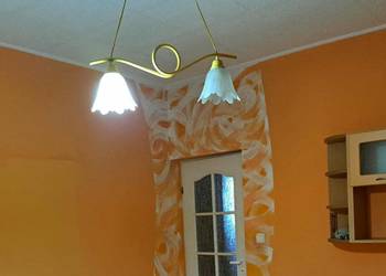 Żyrandol lampa sufitowa na dwa klosze