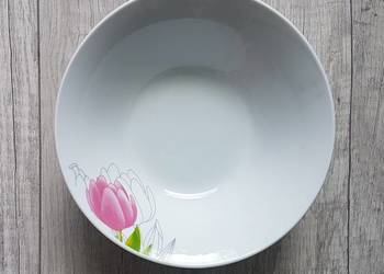 DOMOTTI salaterka miseczka okrągła biała Tulipan 15 cm
