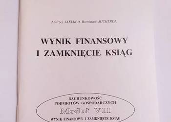 MODUŁ VII – Wynik finansowy i zamknięcie ksiąg