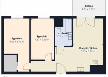Mieszkanie Warszawa Włodarzewska 55.1m2 3-pok