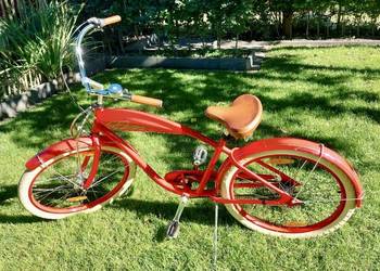 ROWER ELECTRA INDY 3i USA California Cruiser Czerwony Miejski Stylowy