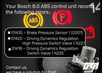 Naprawa ABS Bosch 8.0, 01435