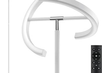 SIBRILLE Lampa stojąca LED, ściemniana, biała, lampa stojąca, 20 W, nowocze