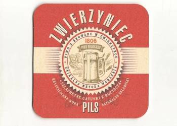 Zwierzyniec - podstawka do piwa. Nr. 1.
