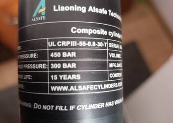 Butla kartusz carbon pcp 0,8l