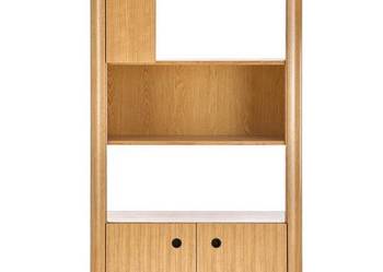Regał wysoki Smart, fornir, dąb naturalny OUTLET minus 30%
