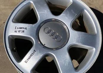 Felga aluminiowa Audi OE 8L0601025F 6.0"x 15" 5x100 ET38 kapsel dekielka