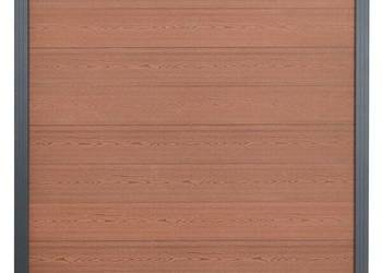 vidaXL Zestaw paneli ogrodzeniowych, brązowy, 353x186 cm(SKU:3211830)