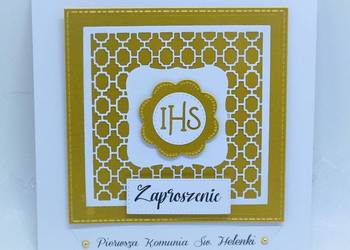 Zaproszenie z okazji I Komunii Św. spersonalizowane