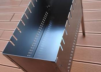 Grill Mangal na szampury składany stal 1,5 mm 50×25cmSkładany grill uniwers