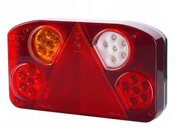 LAMPA TYLNA ZESPOLONA 4-SEGMENTOWA LED Z TRÓJKĄTEM LEWA  LZD845