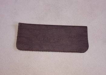 etui pokrowiec futerał materiałowy na okulary brązowy brilo