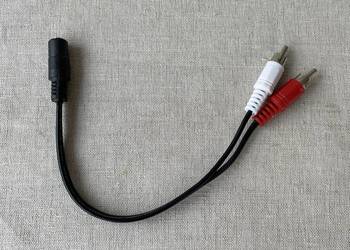 Kabel, Przewód 2x RCA (cinch) / gniazdo minijack