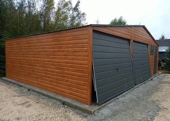 Garaż 8x6 DREWNOPODOBNY, garaż blaszany, blaszak, Szybka dostawa BESTlLine