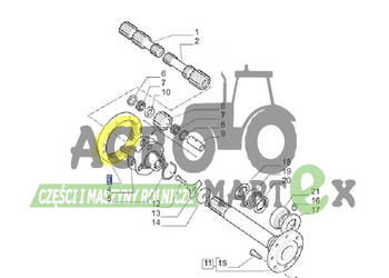 5162266 KOŁO ZĘBATE KORONOWE 63T CNH