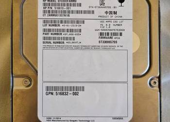 Dysk HDD HP EF0300FARMU SAS 300gb 2 sztuki