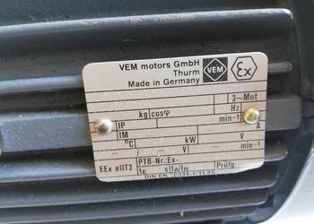 Silnik EExe II  T3; 0,75kW  ; 50Hz ; 3~ ;