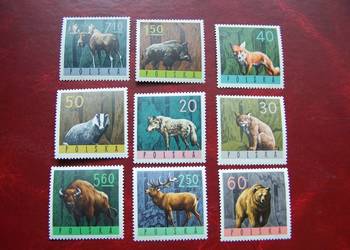 Polska 1965 MNH Mi. 1635/43 Fauna Zwierzęta  a