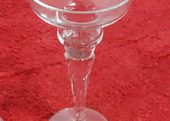 Eleganckie Szklane Świeczniki – Styl Vintage / Kręcony Trzon – Komplet 2 sz