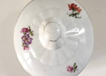 Porcelanowa przykrywka do cukiernicy czajniczka
