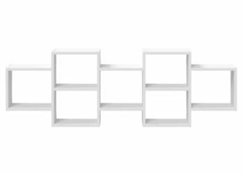 vidaXL Półka ścienna, biała, 129x18x42 cm(SKU:853218)