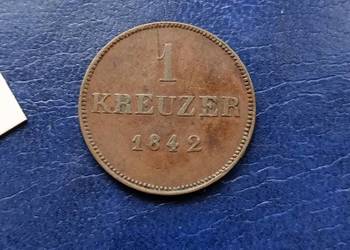Stare monety 1 krajcar 1842 Niemcy Saksonia Stare monety 1 krajcar 1842 Niemcy Saksonia