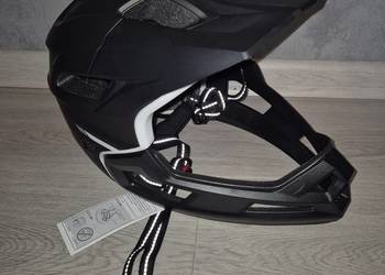 Kask rowerowy pełno twarzowy tytanowy Nowy rozm 58-62