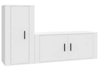 2-cz. zestaw szafek TV biały materiał drewnopochodny WM-3188486