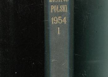 Monitor Polski Rok 1954 pierwsze półrocze