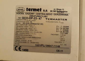 Piec gazowy Termet GCO DP 23-47 na części