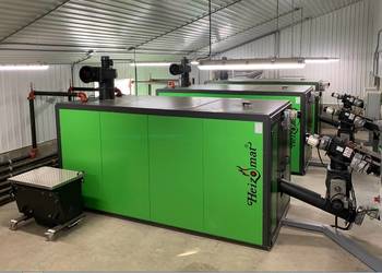 Piec na Trociny Zrębki Płytę MDF HDF Wióra ZIARNA ZBÓŻ Heizomat 1000kw Kożuchów