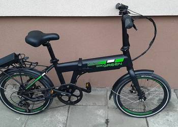 Rower składany elektryczny DOC GREEN E-FLATRAD 20" 250W 36V zasięg do 50 km